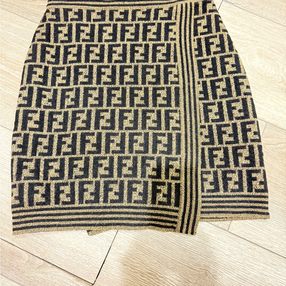 Authentic Fendi full logo skirt